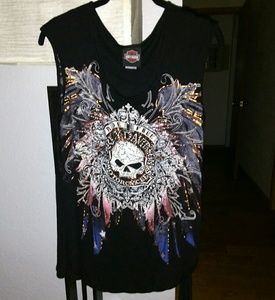 Harley Davidson Tank Top XL  Bling
